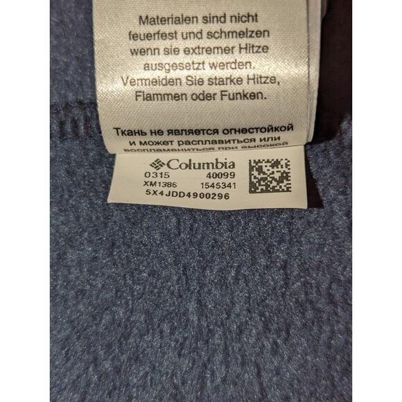 Columbia Sportswear Men's Large Black Fleece Full Zip Vest - Picture 13 of 14